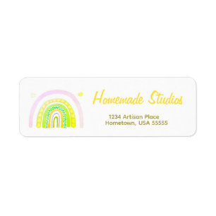 Artisan Rainbow 'Happiness is Homemade'