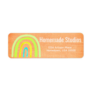 Artisan Raw Canvas Rainbow Handmade Happiness