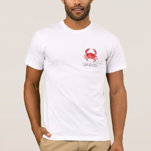 Artisan Red Crab Reunion NAME Colourful Fun T-Shirt
