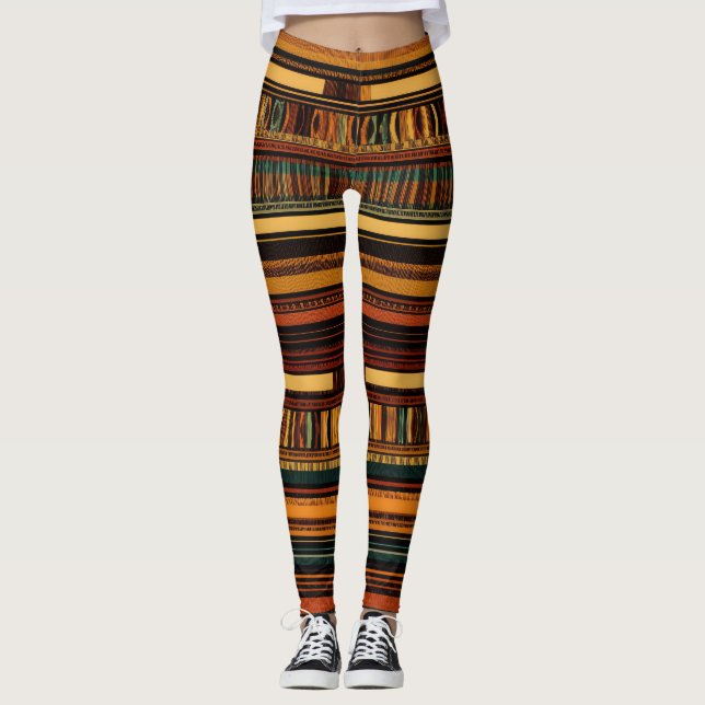 Artisan Tribal Elegance Leggings (Front)