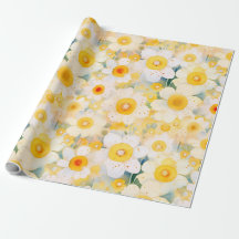 Artisan Wildflowers Yellow Orange White Happy Fun
