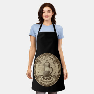 Artisanal French Press Coffee   Vintage "Brewed   Apron