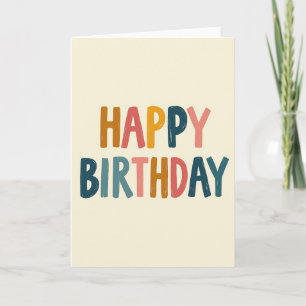 Artisanal Happy Birthday Card