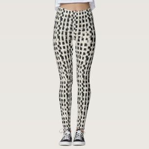 Artisanal Micro-Checkered  Leggings 