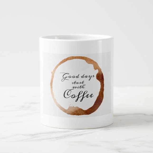 "Artisan's Brew: Speciality Coffee Mug" Large Coffee Mug (Front)