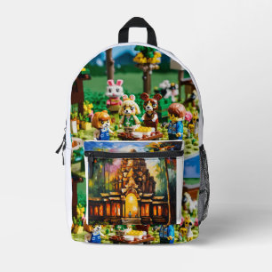 Artisan's Touch Printed Perfection Crafted Canvas Backpack
