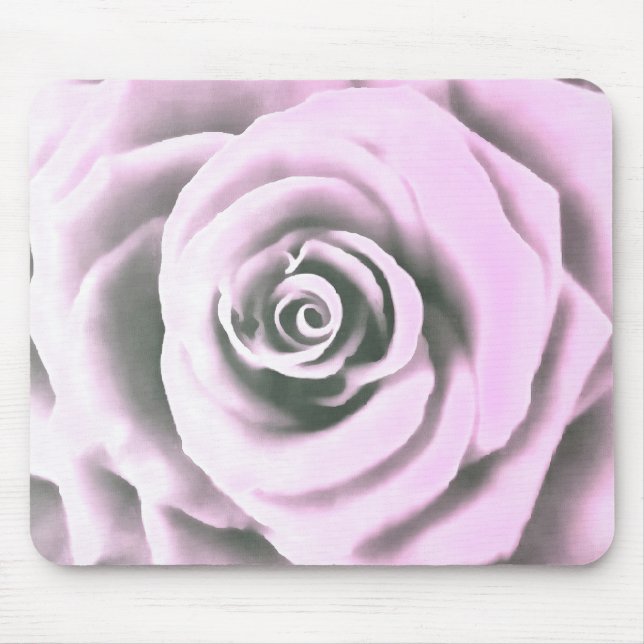 Artisitc Big Pale Peach Rose Mouse Mat (Front)