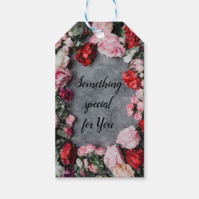 Artisitic Roses Gift Tags (Front)