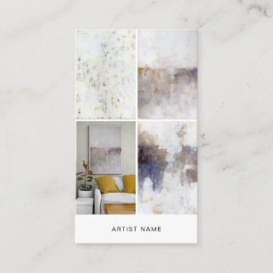 Artist 4 Image Grid Template Business Card
