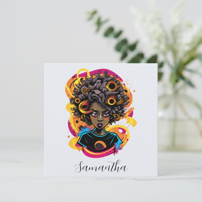 Artist Afro Woman (Standing Front)