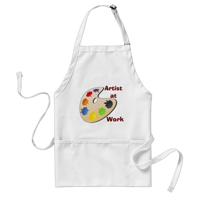 Artist at Work - apron (Front)