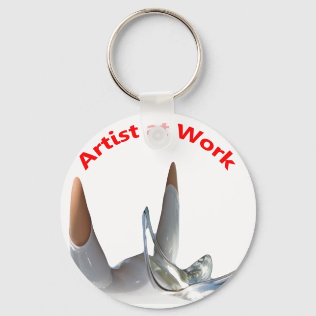 Artist at Work Key Ring (Front)