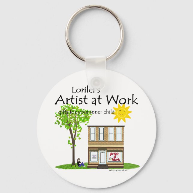 Artist at Work Keychain (Front)