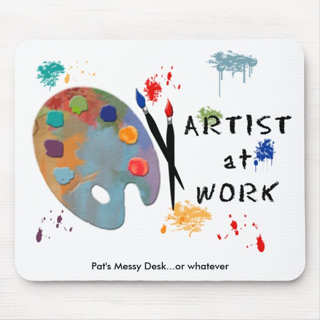 Artist At Work Mouse Mat (Front)