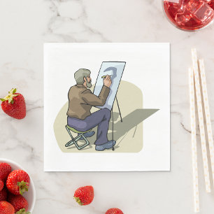 Artist At Work Napkin