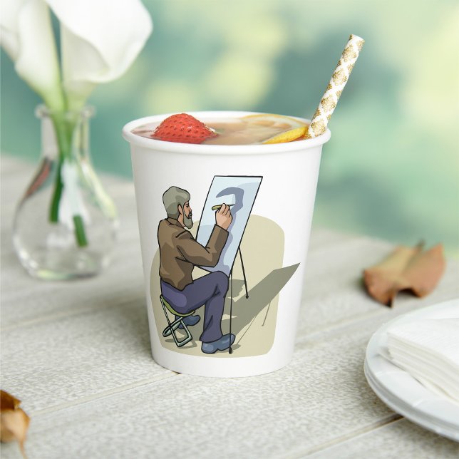 Artist At Work Paper Cups (Creator Uploaded)