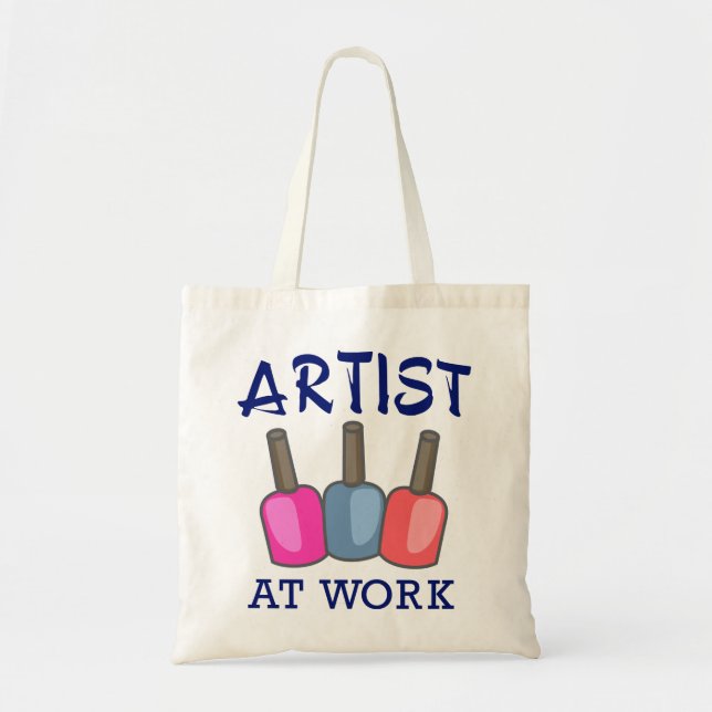 Artist at Work Tote Bag (Front)