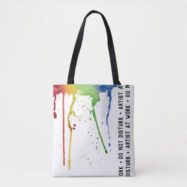 Artist At Work Tote Bag (Front)