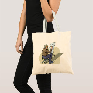 Artist At Work Tote Bag