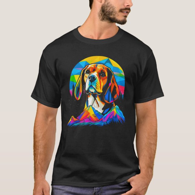 Artist Beagle Dog T-Shirt (Front)