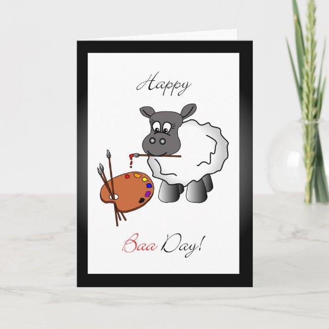 Artist birthday greeting card (Front)