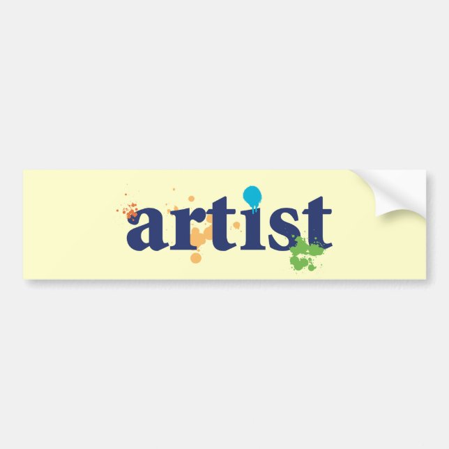 Artist Bumper Sticker (Front)