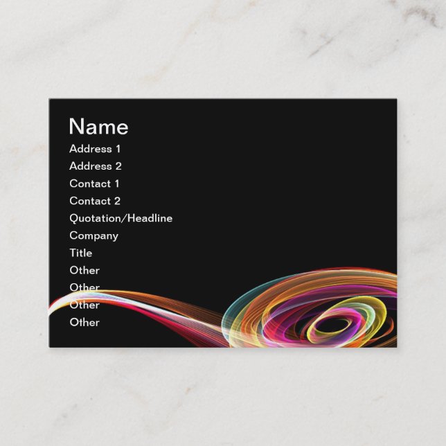 Artist Business Card (Front)