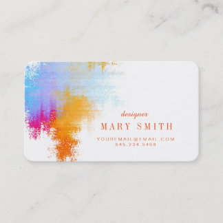 Artist Business Card Round Corners