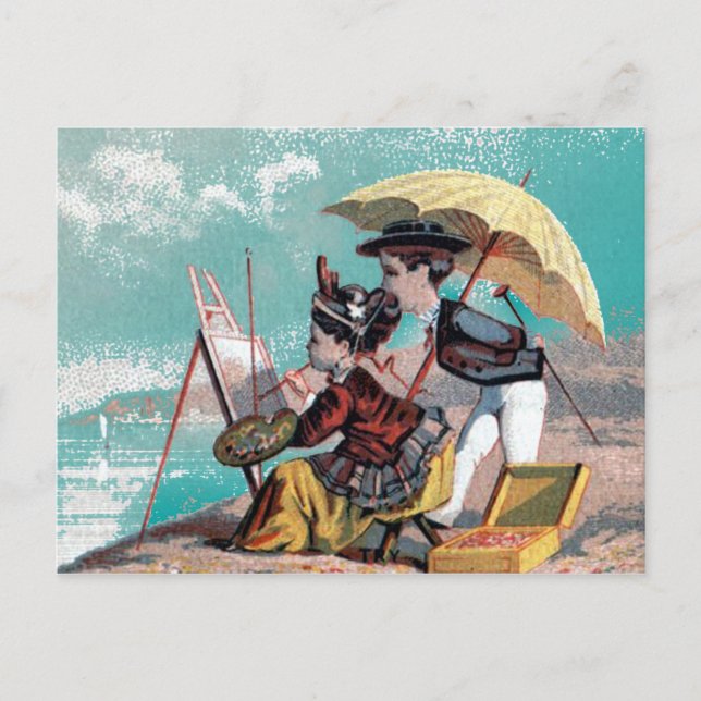 Artist by the Sea Postcard (Front)