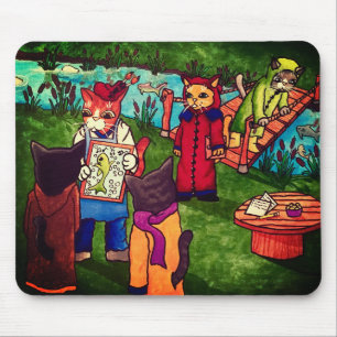 Artist Cat Mouse Mat