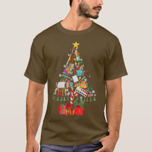 Artist Christmas Lights Tree Decoration Painter Xm T-Shirt