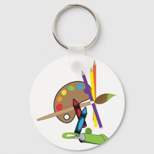 Artist Color Pallet Key Ring