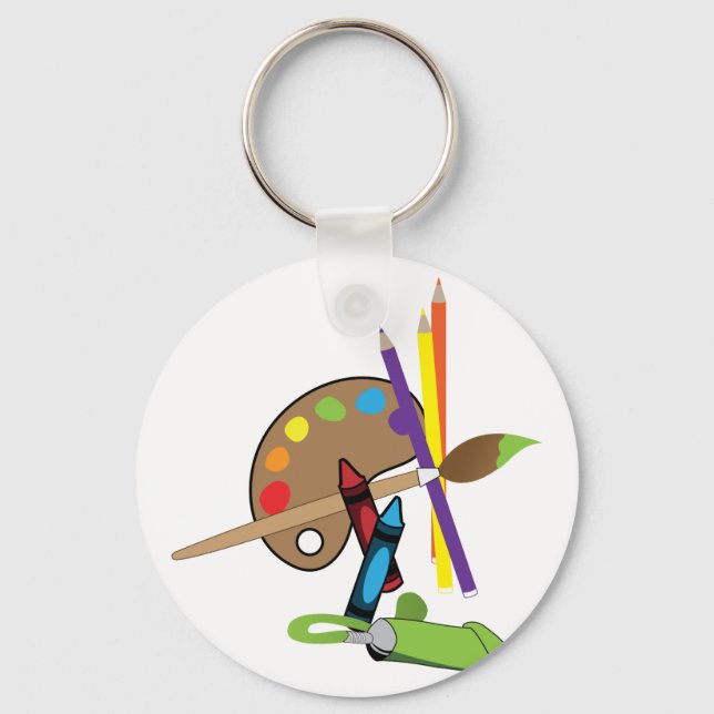 Artist Color Pallet Key Ring (Front)