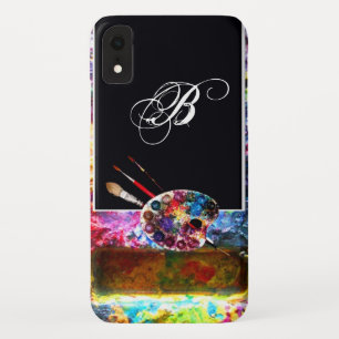 ARTIST COLOUR PALETTE MONOGRAM Black iPhone XR Case