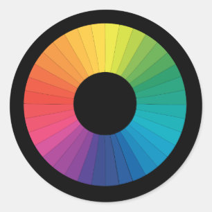Artist Colour Wheel Classic Round Sticker