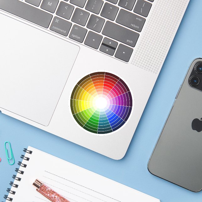 Artist Colour Wheel Rainbow (Laptop w/ iPhone)