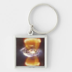 Artist concept of a galaxy key ring