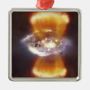 Artist concept of a galaxy metal tree decoration
