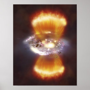 Artist concept of a galaxy poster