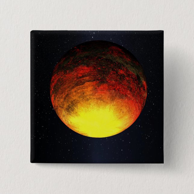 Artist concept of Kepler-10b 15 Cm Square Badge (Front)