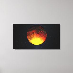 Artist concept of Kepler-10b Canvas Print