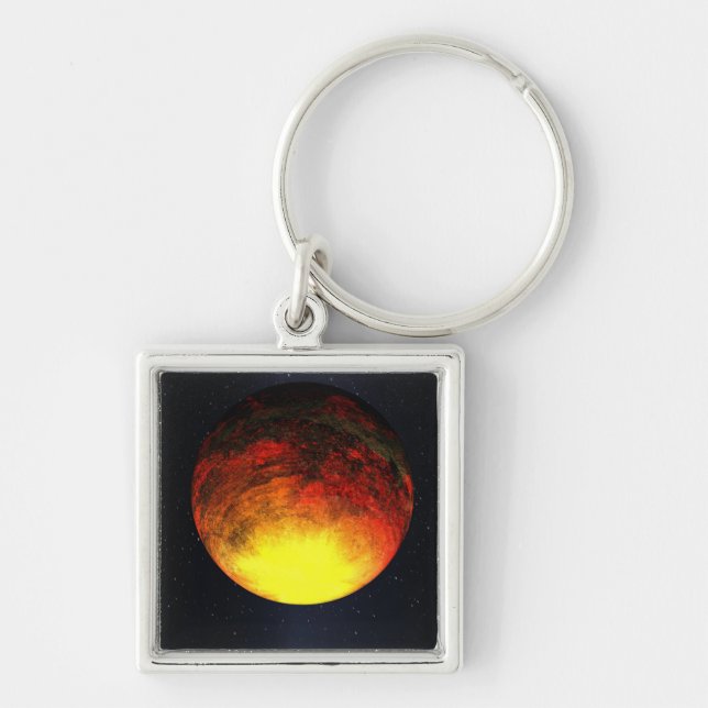 Artist concept of Kepler-10b Key Ring (Front)