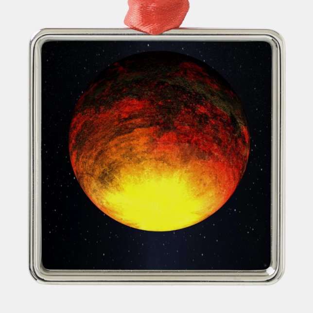 Artist concept of Kepler-10b Metal Tree Decoration (Front)