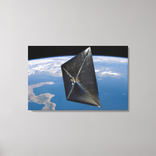 Artist concept of NanoSail-D in space Canvas Print