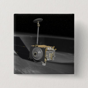 Artist Concept of the Lunar Reconnaissance Orbi 3 15 Cm Square Badge