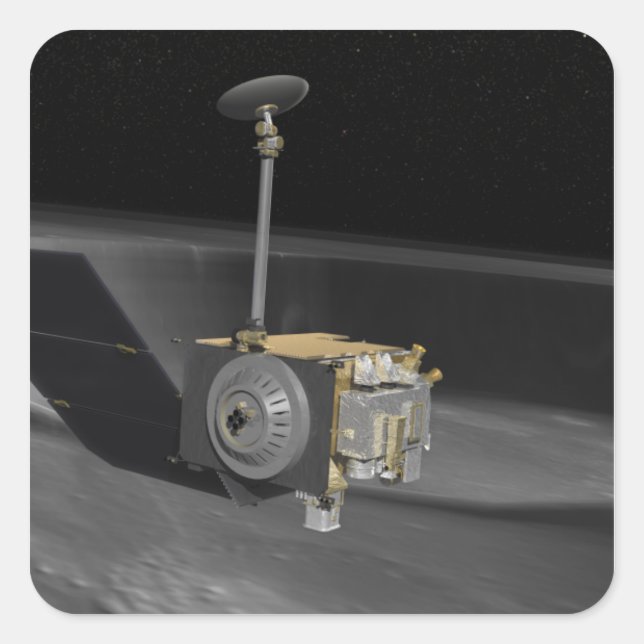 Artist Concept of the Lunar Reconnaissance Orbi 3 Square Sticker (Front)