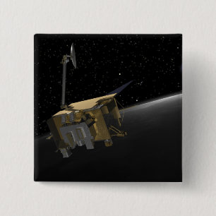 Artist Concept of the Lunar Reconnaissance Orbi 4 15 Cm Square Badge