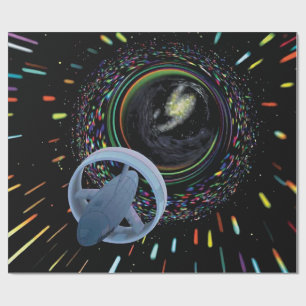 Artist concept Spacecraft Alcubierre Warp Drive Wrapping Paper