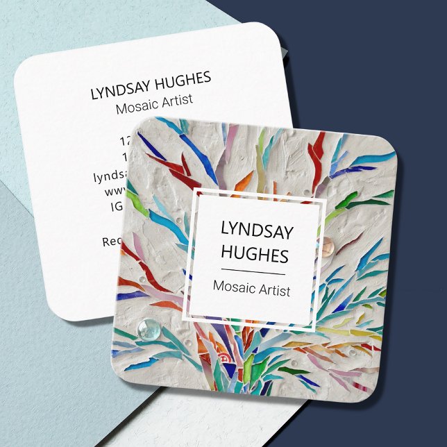 Artist Craft Business Square Business Card (Creator Uploaded)