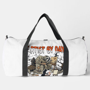 Artist Day Witch Night Halloween Skeleton Painter Duffle Bag